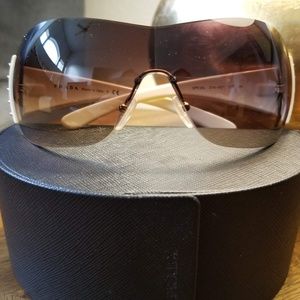 Prada Wrap Studded Sunglasses